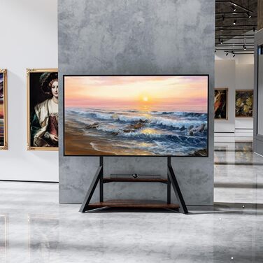 Підставка для телевізора UNHO, регульована по висоті, універсальна, чорна, VESA 800x600, до 100 кг, 65-100 дюймів