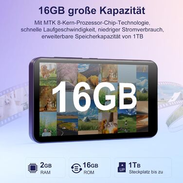 MP3 плеєр 16GB з Bluetooth та Wi-Fi, Android плеєр MP3/MP4 з 4