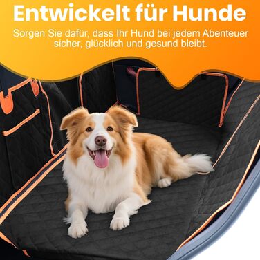 Автомобільна захисна накидка на заднє сидіння для собак, 600D, водовідштовхувальна, стійка до подряпин, з боковими захистами та оглядовим вікном, універсальна, для собак