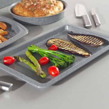 Форма для випічки SALTER, діаметр 24 см, з антипригарним покриттям, знімний дно, для тортів та кішів, з вуглецевої сталі (набір)