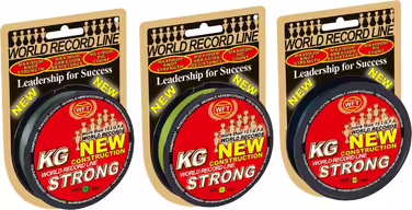 WFT KG Strong 300m 0.22mm 32kg, braided line, saltwater line, fishing line, braided line