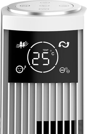 Вентилятор турецький Be Cool 121 см, 3 швидкості, осциляція, LED-дисплей, таймер 12год, іонізатор, пульт, білий, 45W