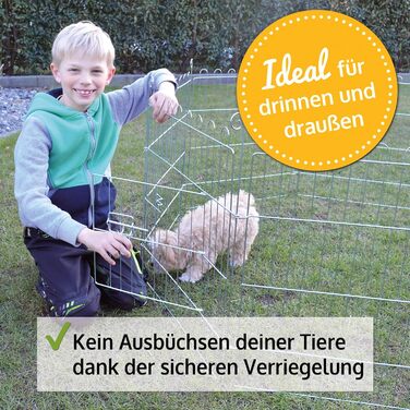 Вольєр Zooprinz Premium XXL для дрібних тварин та собак/щенят - з захисним сітком, 60 см - без захисту дна