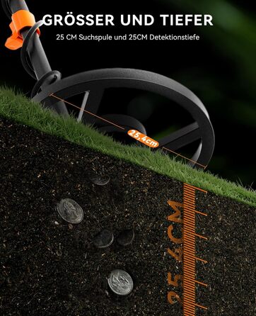 Металодетектор SUNPOW для дорослих та дітей, LCD-дисплей, водонепроникний IP68, антиінтерференційний, професійний, легкий