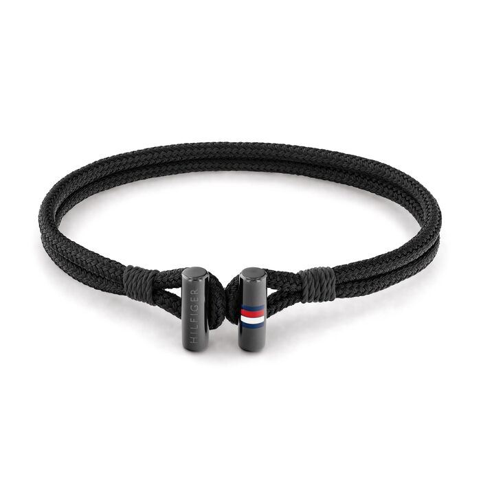 Браслет чоловічий Tommy Hilfiger нейлоновий чорний 2790336