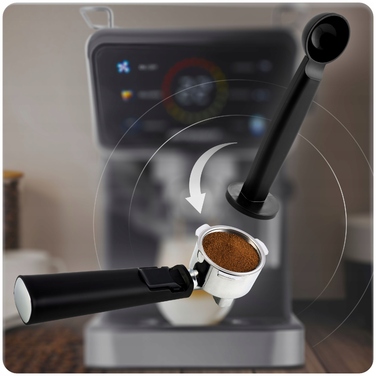 Ріжкова кавомашина з капучинатором Berdsen, 20 бар, 1350 Вт