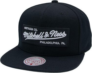 Кепка Mitchell & Ness 2 Tone Box Logo Snapback чорно-біла універсального розміру