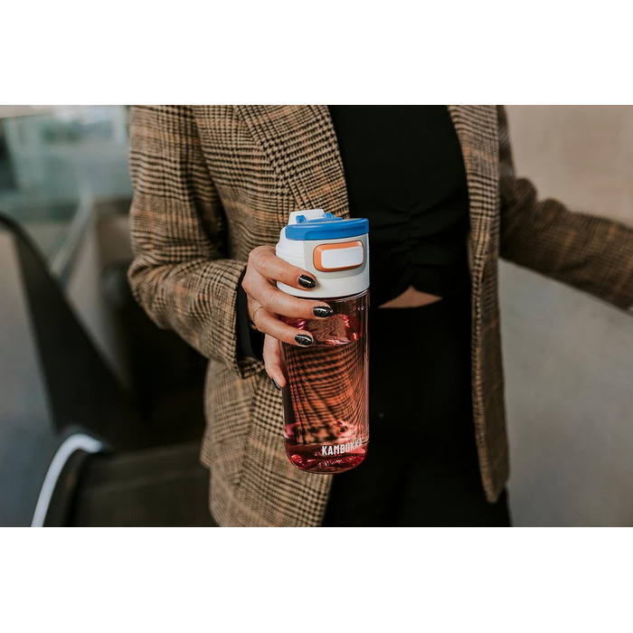 Kambukka Water Bottle - ELTON Model - 500/750/ - Water Bottle - dirt and odor resistant - impact resistant - dishwasher safe - easy to clean - Milliliter markings (Barely Blush, 500 ml)