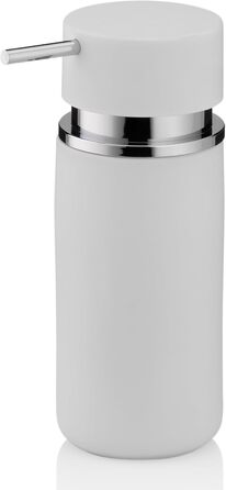 Дозатор мила Kela 300 мл PER, сірий, кераміка, антиковзне покриття, помповий, для кухні, матовий