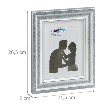 Relaxdays Picture Frames, 6x8 inch, 2-Pack