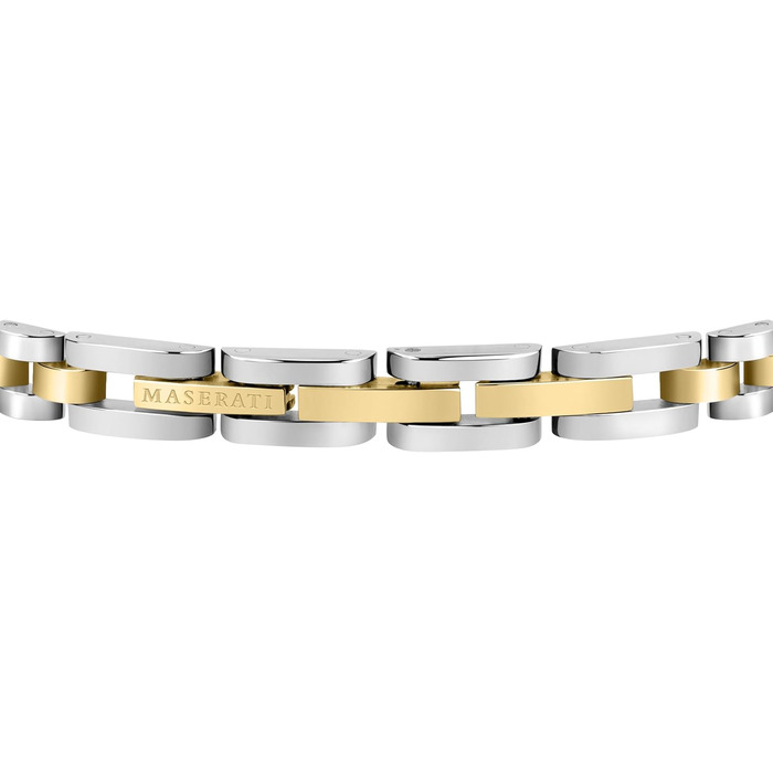 Браслет чоловічий Maserati Jewels з нержавіючої сталі, 21 см, сріблястий (JM320AST08)