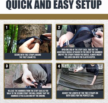 Onewind Premium 11' Camping Zippered Hammock, Single Portable Hammock with Mosquito Net and Tree Straps for Travel, Camping, Backpacking, and Hiking...