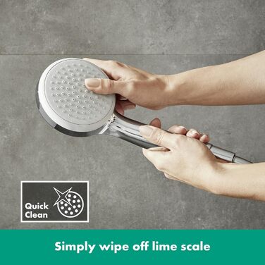 Душова лійка Hansgrohe Croma 100, ручна лійка, хром, діаметр 100 мм, антиналіт, 1 струмінь