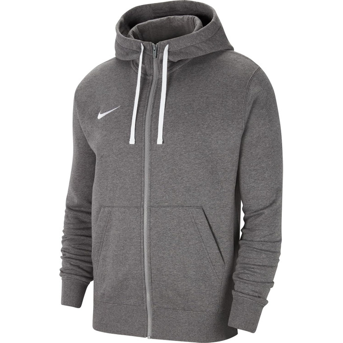 Чоловіча толстовка Nike Park 20 Full Zip Hoodie з капюшоном на блискавці, Charcoal Heather/White, розмір S
