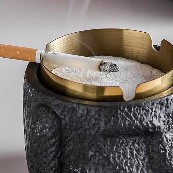 Відро для сміття на вулицю та балкон, герметичне, як стильний декор. Підходить для бетону та нержавіючої сталі. Чорний колір