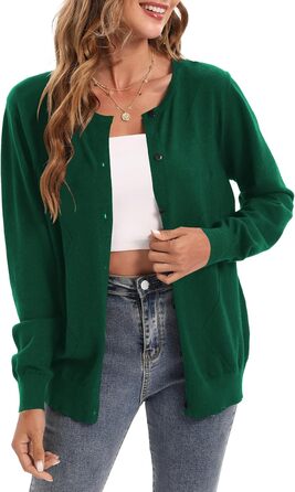 Жіноча довга куртка-кардиган JUOIANTANG однотонна з кишенями та довгими рукавами, відкритий фасон, капюшон, розмір XXL (зелений)