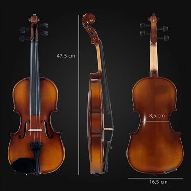 Скрипка класична Cantabile Student 1/4 (комплект: скрипка, футляр, струна, колофон)