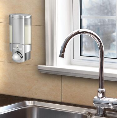 Дозатор мила Better Living Aviva для 1 флакона, сатиновий срібло, 1-камерний