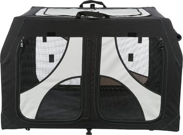 Тріксі переносна клітка для собак Vario Double, 91x60x61/57 см - комфортний дім для двох собак, безпечна та якісна переноска для тварин, 39725 L 95 x 61 x 69 см