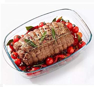 Ôcuisine прямокутна каструля 3,0 л, скляна, прозора, 6,48 см