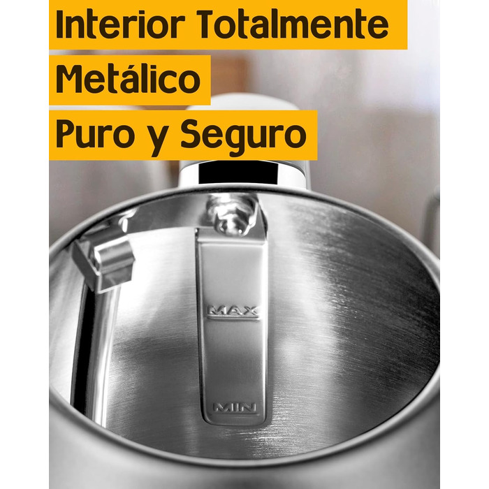 Hazel Quinn Kettle Retro Vintage Design Stainless Steel, BPA-Free, Automatic Shut-Off, Water Temperature Indicator, Strix Controller, Dry Boil Protection, 2200 W, Gold-Gray