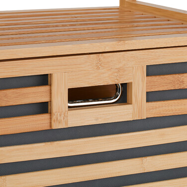 Relaxdays Laundry Basket with 2 Shelves