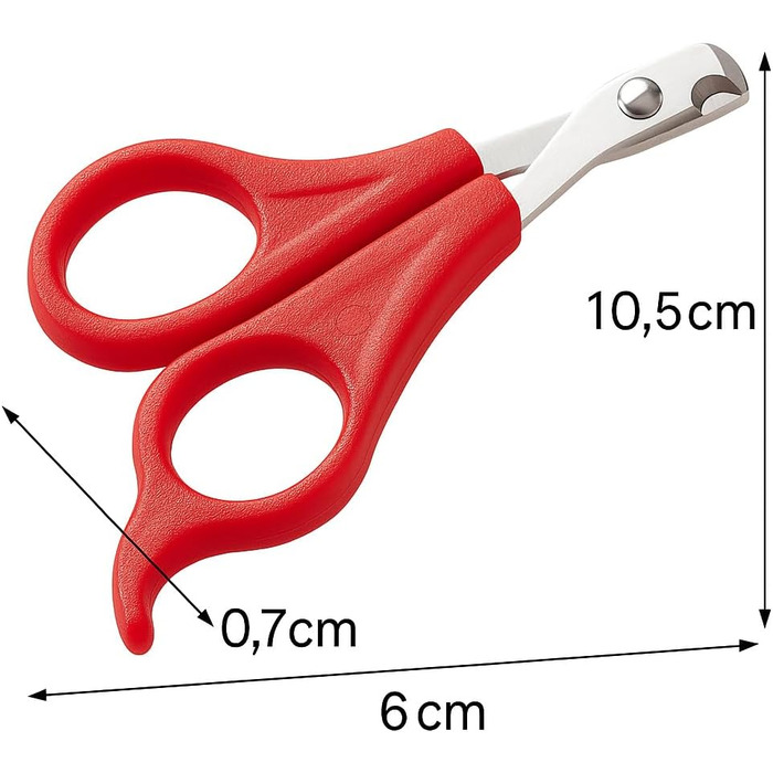 Ножиці для стрижки кігтів собак Ferplast з обмежувачем та захистом, зручна ручка, розмір M (Small)