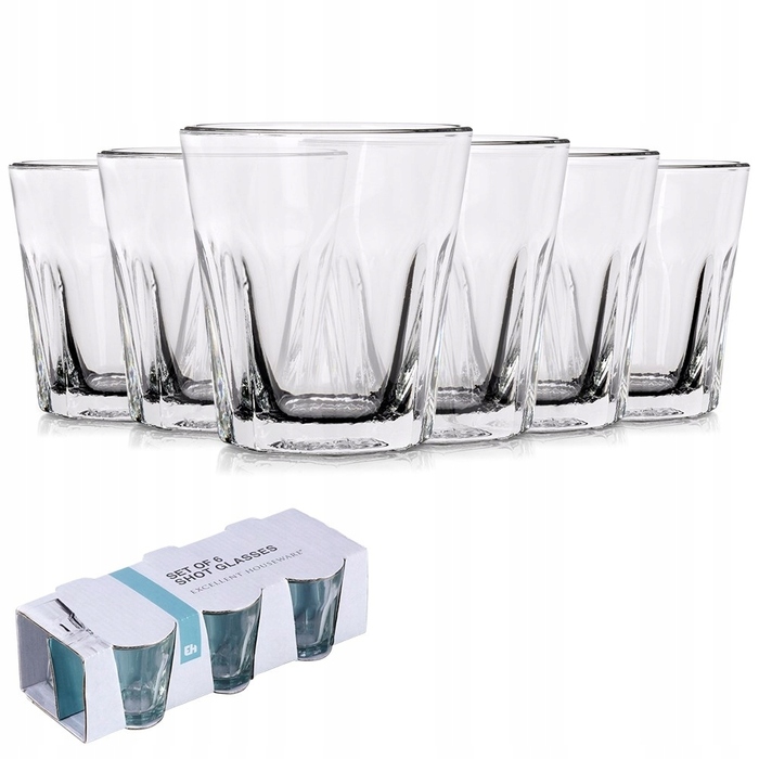 Набір стопок для горілки Excellent Houseware, прозорі, 40 мл, 6 шт.