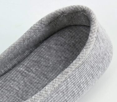 Жіночі та дівчачі балетки-халапи з бантиком, теплі та зручні домашні тапочки для дому, офісу, спальні. Розмір 39/40 EU, сірий колір.