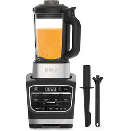 Ninja Foodi Hot & Cold Blender with Auto-iQ Programs - 1.7L Glass Jug, 1000W, Includes Masher & Cleaning Brush