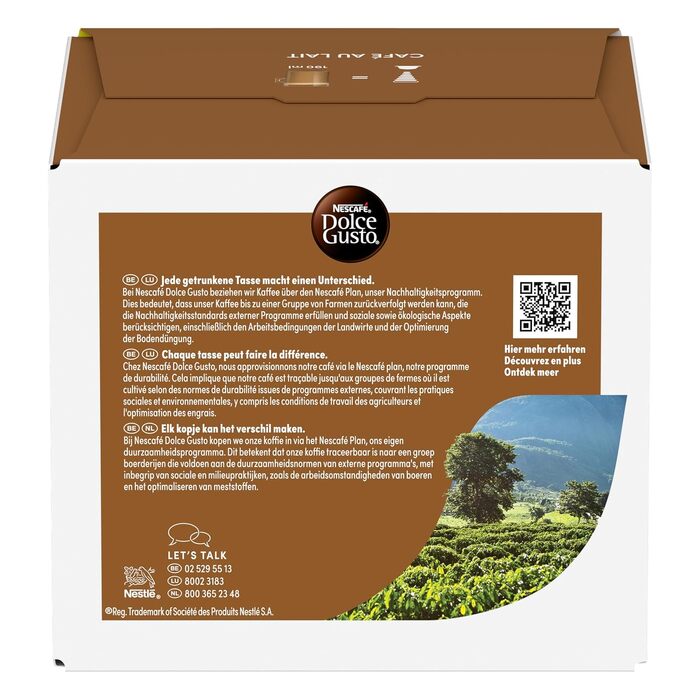 Капсули для кави NESCAFÉ Dolce Gusto Café au Lait, 300 г (набір 3х30 капсул)
