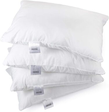 H&F Heimtextilien Top Quality Pillow 50x70 4-Piece Set | Allergy-Friendly Pillow with Oeko-TEX Certification | Cover: 100% Microfiber | Filling: 550 Grams Polyester 4 50 x 70 cm