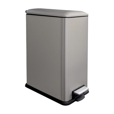 Трюмний сміттєвий бак для кухні, 45л, нержавіюча сталь, з кришкою та внутрішнім відром, зелений