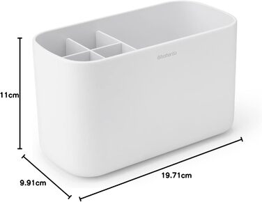 Органайзер для ванної Brabantia Renew, пластик, білий, універсальний розмір