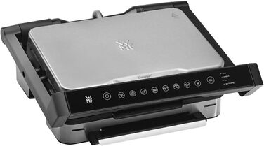 WMF Profi Plus Perfection Contact Grill - Electric Grill with 6 Programs, Sensor Technology, Non-Stick Coated Plates, Panini Grill, Matte Stainless Steel
