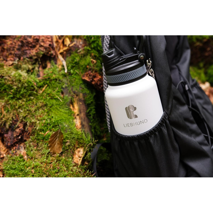 Термопляшка ThermoBott 700мл з нержавіючої сталі з мискою для собак