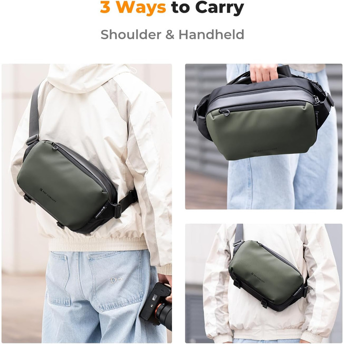 Рюкзак для камери K&F CONCEPT, фотосумка, рюкзак для дронів DJI Mavic, сумісний з Canon/Nikon/Sony, зелено-чорний (M)