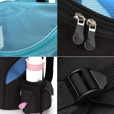 Чемодан для собак FUNAT, переноска для тварин, рюкзак для собак до 3 кг, для подорожей/походів/кемпінгу, блакитний