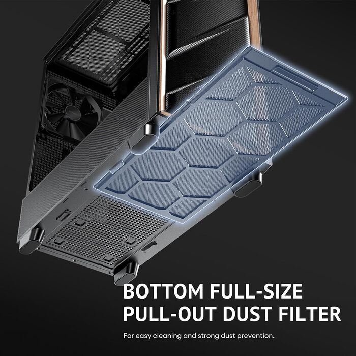Корпус для ПК Antec Flux Midi Tower, чорний матовий, Gaming Case