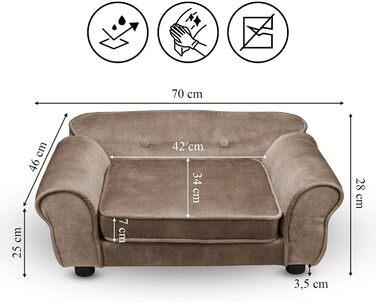 Диван для домашніх тварин MG Design темно-зелений – стабільний дерев'яний каркас, м'яке оздоблення, легко чиститься. Підходить для собак та котів, збірно-розбірний. Темно-зелений, W12 (Сірий – W04)