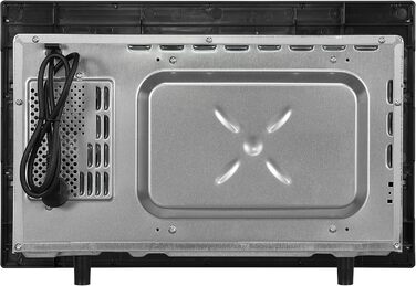 Вбудована мікрохвильова піч Exquisit EMW20-DG-020 Inox: 800 Вт, 1000 Вт гриль, 8 програм, діаметр підноса 27 см, нержавіюча сталь