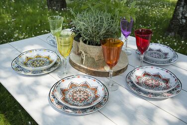 Сервіз Excelsa Roma, 18-ти частинний, порцеляна, багатокольоровий