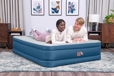 Повітряний матрац Bestway Fortech Snugable Top з вбудованим електричним насосом, Double XL/Mid, 203 x 152 x 46 см