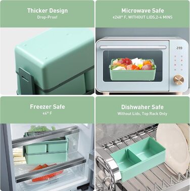 Електрична обідовниця з підігрівом 1.5L, портативна, для роботи, сім'ї, кемпінгу, офісу, подорожей, будівництва (зелена)