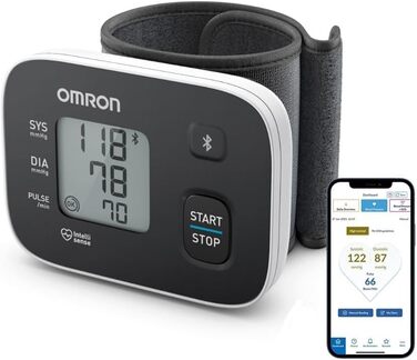 Тонометр Omron RS3 Intelli IT на зап'ястя з Bluetooth для дому та в дорогу