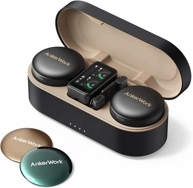 Мікрофон AnkerWork M650 Lavalier Бездротовий, Професійний, З шумозаглушенням, 200м, 15 годин, для Vlogs та Livestream, 3 кольори