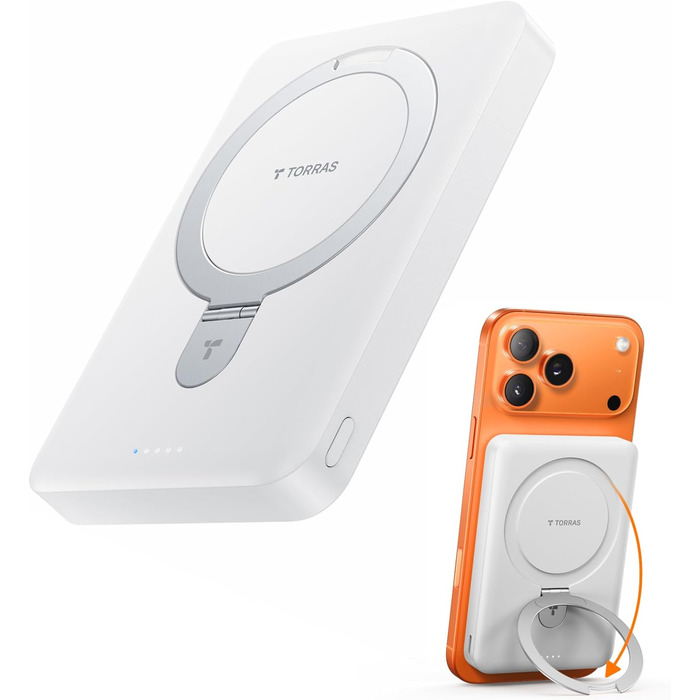 TORRAS Power Bank 5000mAh з MagSafe, 22.5W PD, USB-C, для iPhone 17 Pro Max та інших моделей