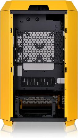 Thermaltake The Tower 300 Bumblebee - Корпус ПК Micro Tower (Micro-ATX/mini-ITX) з вертикальним дизайном, 3 скляні панелі, 2 вентилятори 140mm, підтримка радіатора 420mm