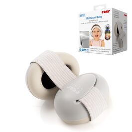 Наушники для захисту слуху Reer SilentGuard для немовлят, сірі. Безпечні, м'які, легкі, з можливістю росту.