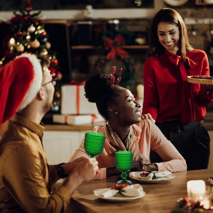 Набір вінтажних келихів для вина, 350 мл, 6 штук, кришталеве скло з тисненням, придатні для миття в посудомийній машині, рожеві